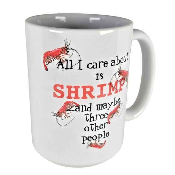 Coffee Mug All I Care About Is Shrimp Cherry Neocaridina Freshwater Shrimp Gift - Picture 12 of 14